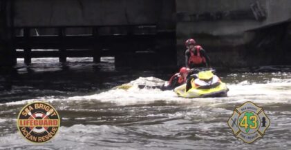 Sea Bright Fire Rescue and Ocean Rescue: River Rescue Training